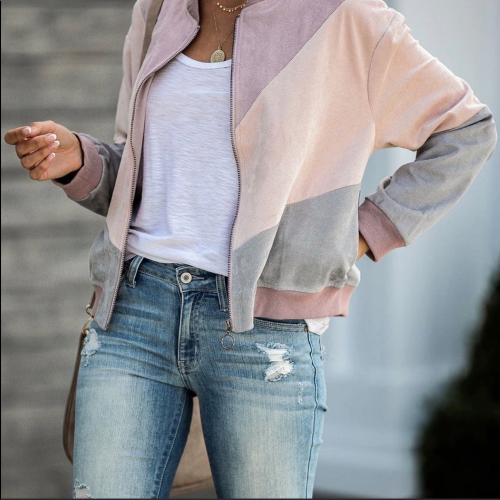 Bomber jacket chevron